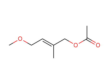 Molecular Structure of 65527-94-8 (2-Buten-1-ol, 4-methoxy-2-methyl-, acetate, (E)-)