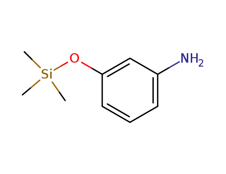 Molecular Structure of 36309-43-0 (Benzenamine, 3-[(trimethylsilyl)oxy]-)