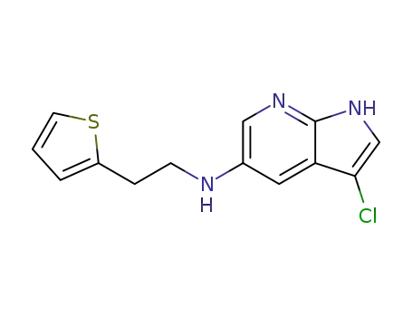 3-chloro-N-(2-(thiophen-2-yl)ethyl)-1H-pyrrolo[2,3-b]pyridin-5-amine