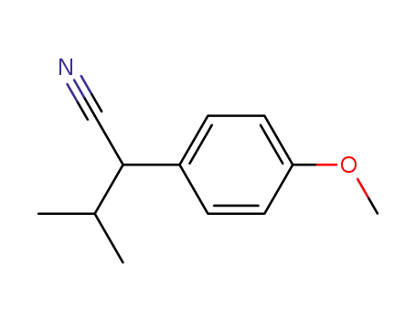 Molecular Structure of 51632-18-9 (Benzeneacetonitrile, 4-methoxy-a-(1-methylethyl)-)