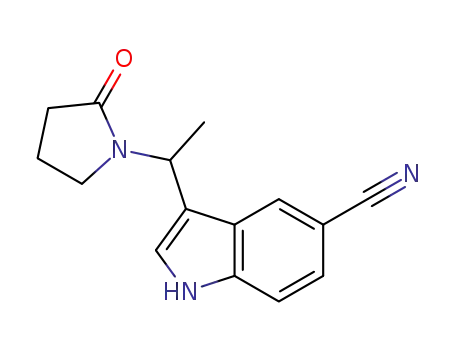 3-(1-(2-oxopyrrolidin-1-yl)ethyl)-1H-indole-5-carbonitrile