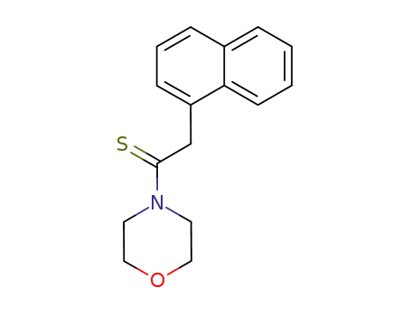 Molecular Structure of 84300-72-1 (Morpholine, 4-[2-(1-naphthalenyl)-1-thioxoethyl]-)