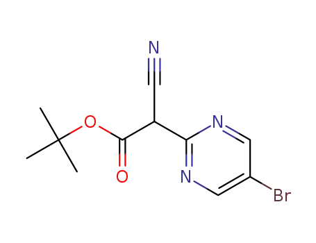 tert-butyl 2-(5-bromopyrimidin-2-yl)-2-cyanoacetic acid