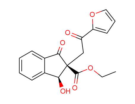 ethyl 2-(2-(furan-2-yl)-2-oxoethyl)-1-hydroxy-3-oxo-2,3-dihydro-1H-indene-2-carboxylate