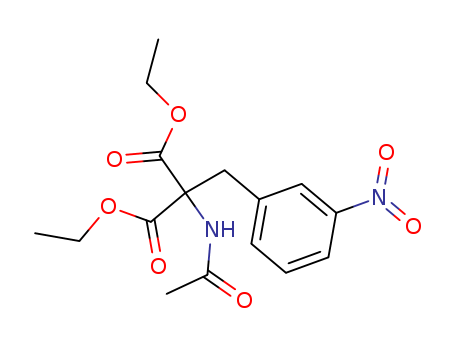 diethyl 2-acetamido-2-[(3-nitrophenyl)methyl]propanedioate cas  5432-19-9