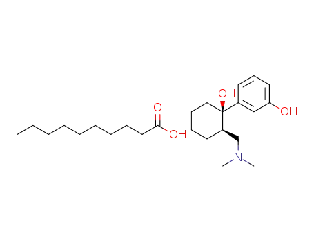(+)-(1R,2R)-3-[2-(dimethylamino)-methyl-1-hydroxycyclohexyl]phenol decanoate