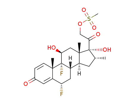 2-[(1R,2S,8S,10S,11S,13R,14R,15S,17S)-1,8-difluoro-14,17-dihydroxy-2,13,15-trimethyl-5-oxotetracyclo[8.7.0.02'7.011,15]heptadeca-3,6-dien-14-yl]-2-oxoethyl methanesulfonate