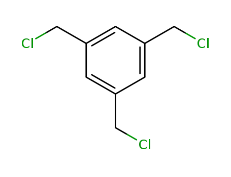 Molecular Structure of 17299-97-7 (1,3,5-tris(chloromethyl)benzene)