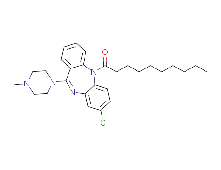 1-[8-chloro-11-(4-methylpiperazin-1-yl)-5H-dibenzo[b,e][1,4]diazepin-5-yl]decan-1-one