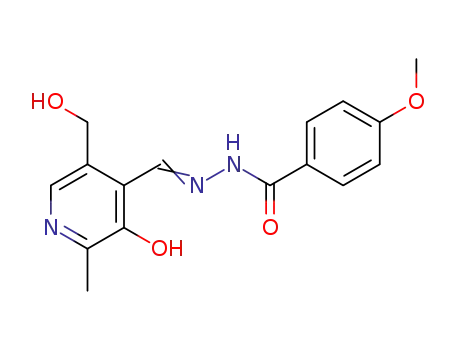 Molecular Structure of 116324-89-1 (pyridoxal 4-methoxybenzoyl hydrazone)