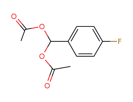 Molecular Structure of 64002-52-4 ((4-fluorophenyl)methanediyl diacetate)