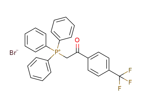 Molecular Structure of 56893-13-1 (Phosphonium, [2-oxo-2-[4-(trifluoromethyl)phenyl]ethyl]triphenyl-,
bromide)
