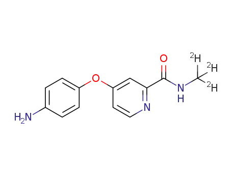 Molecular Structure of 1189975-18-5 ([4-(4-Aminophenoxy)(2-pyridyl)]-N-(methyl-d3)carboxamide)