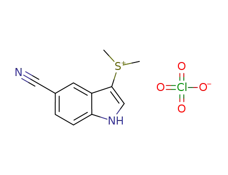 (5-cyanoindol-3-yl)dimethylsulfonium perchlorate