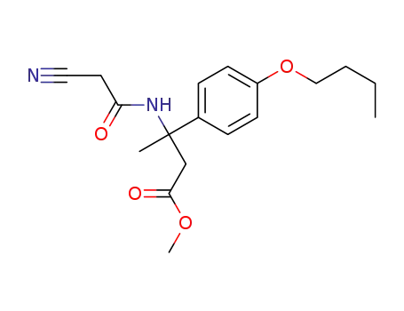 methyl 3-(4-butoxyphenyl)-3-(2-cyanoacetamido)butanoate