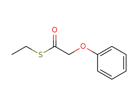 Molecular Structure of 29279-13-8 (Ethanethioic acid, phenoxy-, S-ethyl ester)