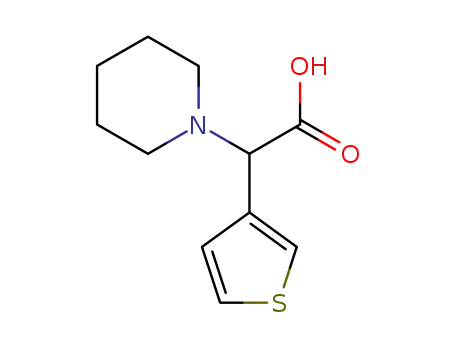 2-(piperidin-1-yl)-2-(thiophen-3-yl)acetic acid