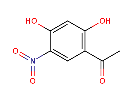 Molecular Structure of 3328-77-6 (2' 4'-DIHYDROXY-5'-NITROACETOPHENONE)