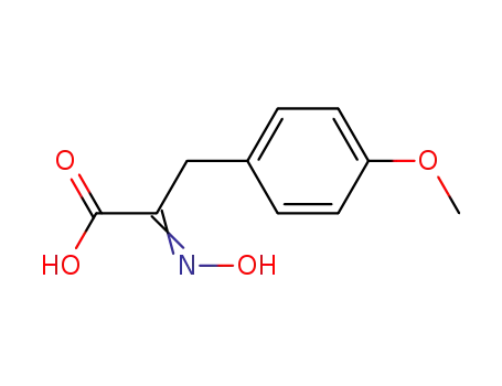 Molecular Structure of 3682-16-4 ((2E)-2-(hydroxyimino)-3-(4-methoxyphenyl)propanoic acid)