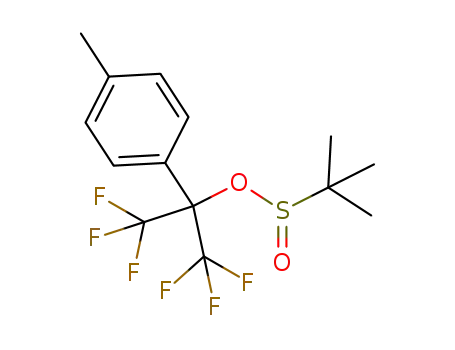 1,1,1,3,3,3-hexafluoro-2-phenylpropan-2-yl 2-methylpropane-2-sulfinate