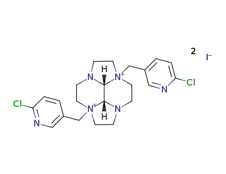 2a,6a-bis[(6-chloropyridin-3-yl)methyl]decahydro-4a,8a-dizaz-2a,6a-diazoniacyclopenta[fg]acenaphthene diiodide