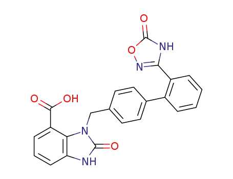 2-oxo-3-((2’-(5-oxo-4,5-dihydro-1,2,4-oxadiazol-3-yl)-[1,1’-biphenyl]-4-yl)methyl)-2,3-dihydro-1H-benzo[d]imidazole-4-carboxylic acid