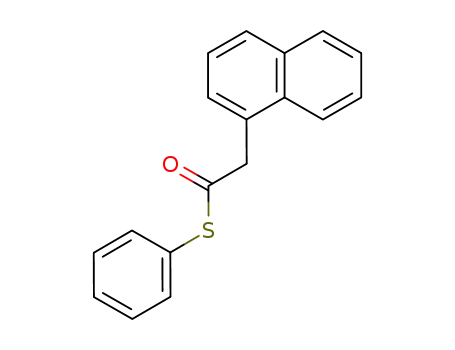 Molecular Structure of 61755-87-1 (1-Naphthaleneethanethioic acid, S-phenyl ester)