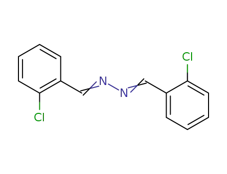 Molecular Structure of 5328-80-3 (1-(2-chlorophenyl)-N-[(2-chlorophenyl)methylideneamino]methanimine)