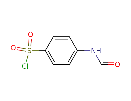 Molecular Structure of 34894-11-6 (Benzenesulfonyl chloride, 4-(formylamino)-)