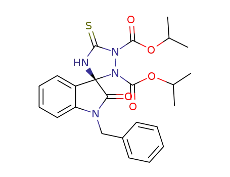 diisopropyl 1-benzyl-2-oxo-5'-thioxospiro[indoline-3,3'-[1,2,4]triazolidine]-1',2'-dicarboxylate