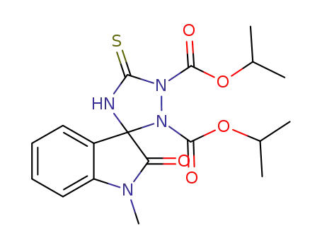 diisopropyl 1-methyl-2-oxo-5'-thioxospiro[indoline-3,3'-[1,2,4]triazolidine]-1',2'-dicarboxylate