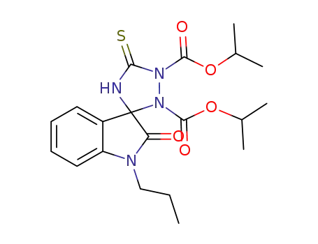 diisopropyl 2-oxo-1-propyl-5'-thioxospiro[indoline-3,3'-[1,2,4]triazolidine]-1',2'-dicarboxylate
