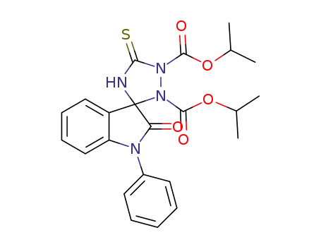 diisopropyl 2-oxo-1-phenyl-5'-thioxospiro[indoline-3,3'-[1,2,4]triazolidine]-1',2'-dicarboxylate
