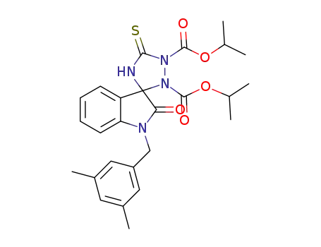 diisopropyl 1-(3,5-dimethylbenzyl)-2-oxo-5'-thioxospiro[indoline-3,3'-[1,2,4]triazolidine]-1',2'-dicarboxylate