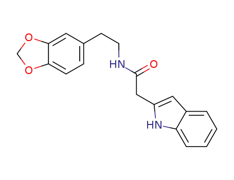N-(2-benzo[1,3]dioxol-5-ylethyl)-2-(1H-indol-3-yl)acetamide