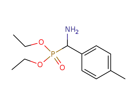 Molecular Structure of 112579-84-7 (Phosphonic acid, [amino(4-methylphenyl)methyl]-, diethyl ester)