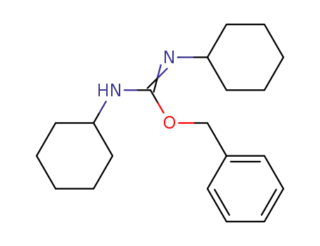 Molecular Structure of 6738-17-6 (Carbamimidic acid, N,N'-dicyclohexyl-, phenylmethyl ester)