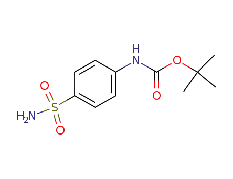 Molecular Structure of 352542-64-4 (Carbamic acid, [4-(aminosulfonyl)phenyl]-, 1,1-dimethylethyl ester)