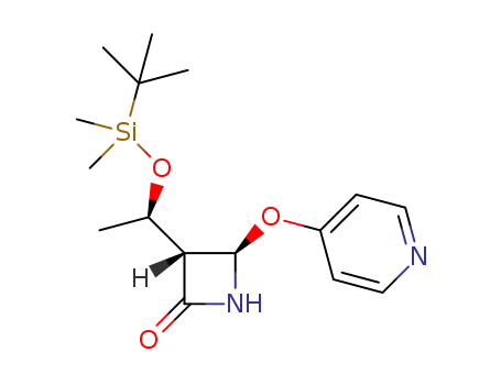 (3R,4R)-3-{(R)-1-[(tert-butyldimethylsilyl)oxy]ethyl}-4-(pyridin-4-yloxy)azetidin-2-one