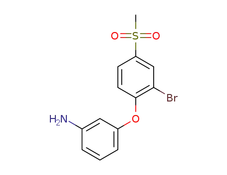 3-(2-bromo-4-(methylsulfonyl)phenoxy)aniline