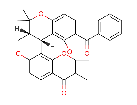 (1R,14R)-20-benzoyl-21-hydroxy-5,6,15,15-tetramethyl-4,12,16-trioxapentacyclo[12.8.0.02,11.03,8.017,22]docosa-2(11),3(8),5,9,17,19,21-heptaen-7-one