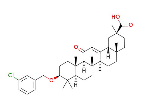3-(3-chloro-benzyloxy)-11-oxoolean-12-ene-29-oic acid
