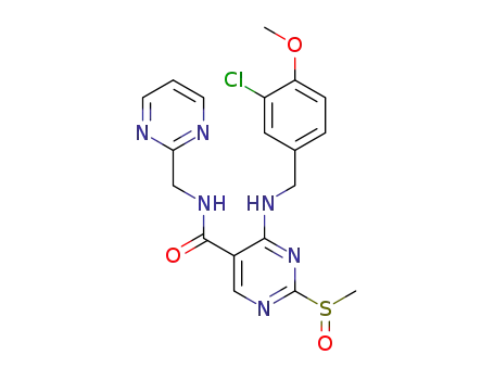 4-[(3-chloro-4-methoxybenzyl)amino]-2-(methyl sulfinyl)-N-(pyrimidin-2-ylmethyl)pyrimidine-5-carboxamide
