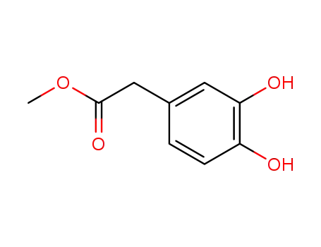 Molecular Structure of 25379-88-8 (3,4-DIHYDROXYPHENYLACETIC ACID METHYL ESTER)