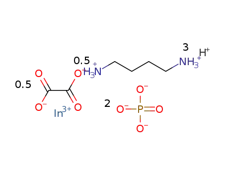 (1,4-diaminobutane(+2H))0.5*In(HPO4)(H2PO4)(oxalate)0.5