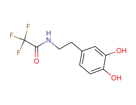 Molecular Structure of 65846-04-0 (Acetamide, N-[2-(3,4-dihydroxyphenyl)ethyl]-2,2,2-trifluoro-)