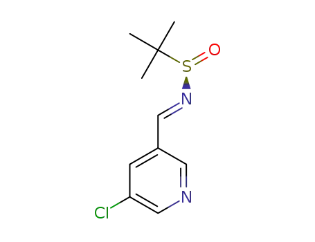 (R)-N-[(1E)-(5-chloropyridin-3-yl)methylidene]-2-methylpropane-2-sulfinamide