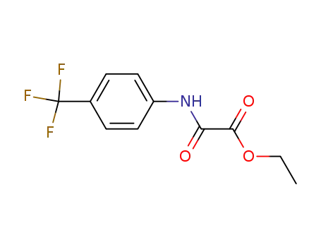 Molecular Structure of 69066-00-8 (2-Oxo-2-[[4-(trifluoroMethyl)phenyl]aMino]acetic Acid  Ethyl Ester)