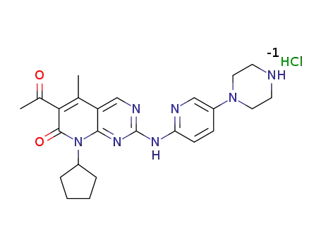 6-acetyl-8-cyclopentyl-5-methyl-2-((5-(piperazin-1-yl)pyridin-2-yl)amino)pyrido[2,3-d]pyrimidin-7(8H)-one hydrochloride