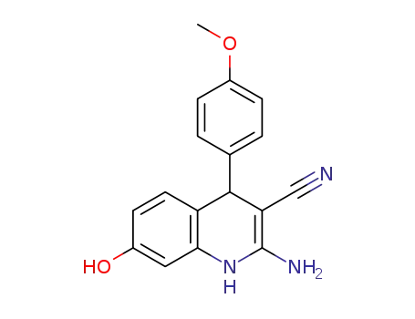 2-amino-7-hydroxy-4-(4-methoxyphenyl)-1,4-dihydroquinoline-3-carbonitrile